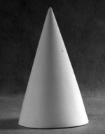 Гипсовая фигура конус малый, h=20см по 480.00 руб от Мастерская Экорше