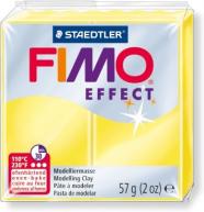 Пластика FIMO EFFECT цв.№104 полупрозрачный желтый, брикет 57г