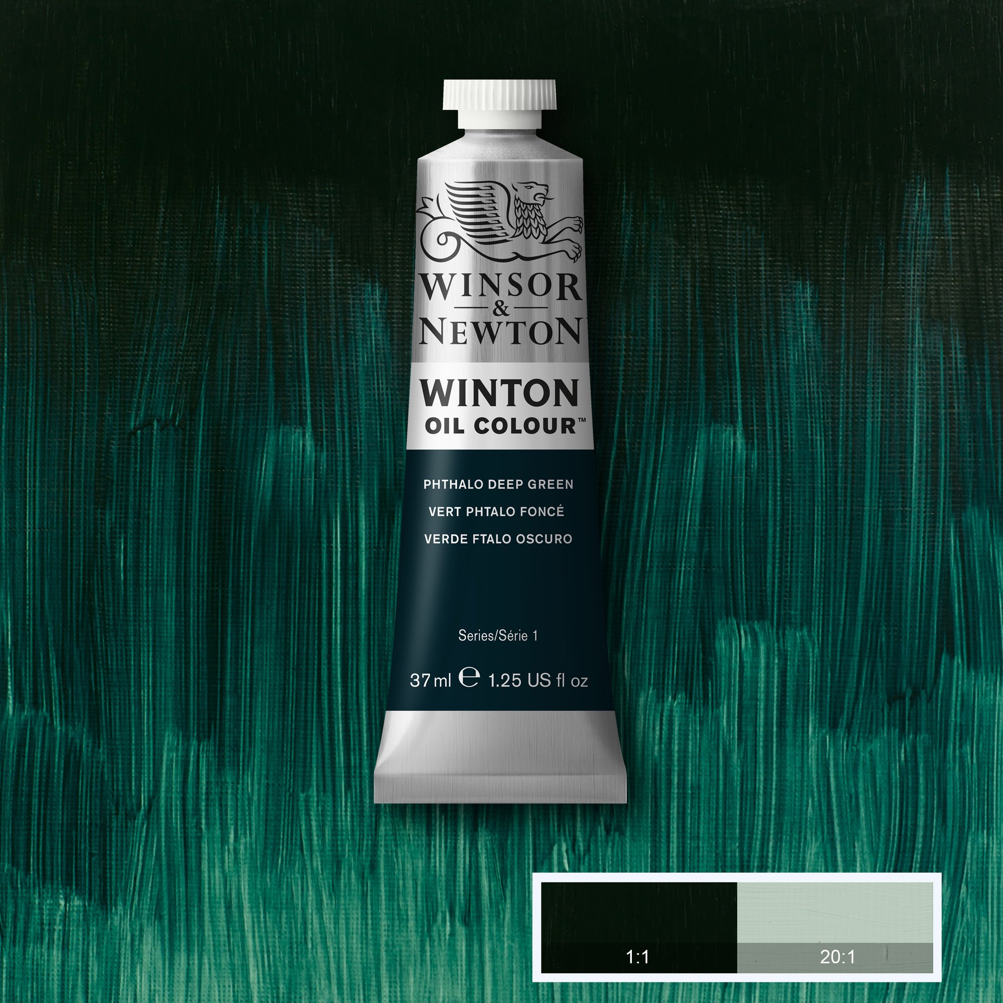 Краска масляная WINTON сер.1 цв.№048 зеленый темный фц туба 37мл по 520.00 руб от Winsor&Newton