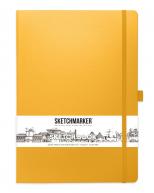 Скетчбук для графики SKETCHMARKER 140г/кв.м (А4) 210х297мм 80л. оранжевый