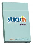 Блок для заметок STICK'N 51x76мм, 100л, самоклеящийся бумажный, пастель голубой по 25.00 руб от HOPAX