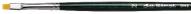 Кисть синтетика плоская NOVA-1374 ONE STROKE №02 ручка короткая