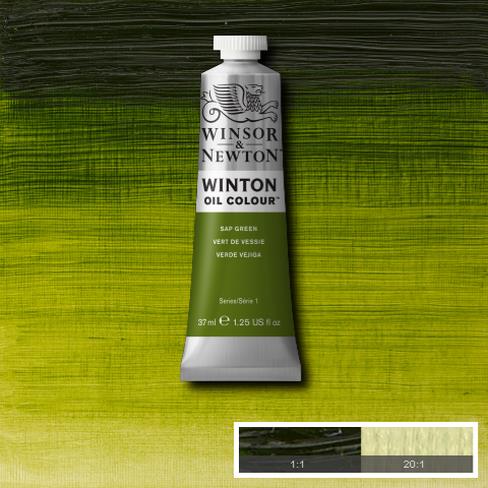 Краска масляная WINTON серия 1 цв.№599 зеленый сок по 520.00 руб от Winsor&Newton