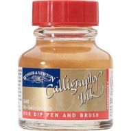 Тушь для каллиграфии CALLIGRAPHY WINSOR&NEWTON золотой флакон 30мл Тушь для каллиграфии CALLIGRAPHY WINSOR&NEWTON золотой флакон 30мл