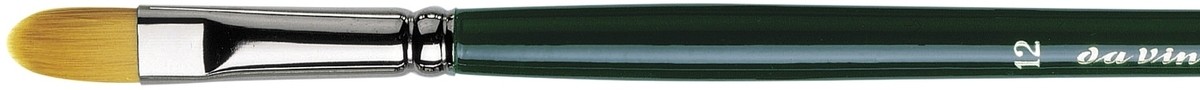Кисть для масла синтетика плоская овальная NOVA-1875 №12 ручка длинная по 899.00 руб от Da Vinci