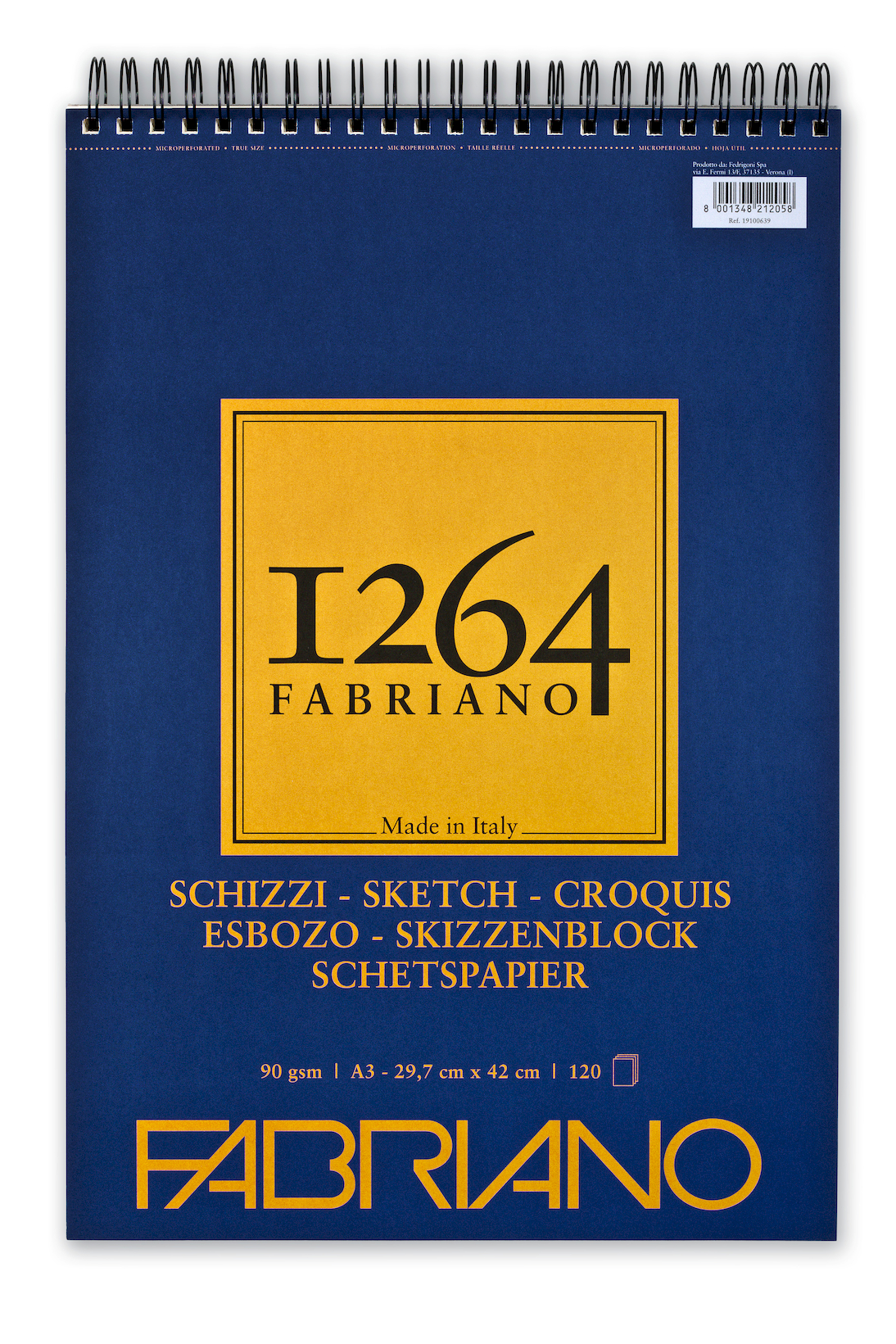 Альбом для графики 1264 SKETCH 90г/кв.м (А3) 297х420мм 120л. на спирали по 1 809.00 руб от Fabriano