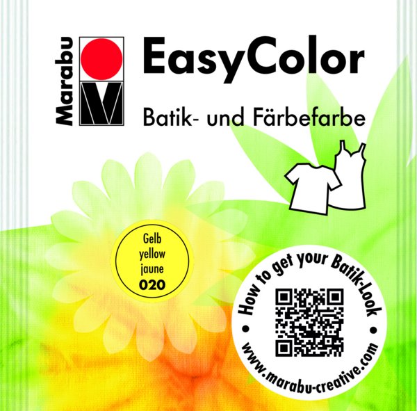 Краска для окрашивания ткани EASY COLOR желтый 25г по 306.00 руб от Marabu