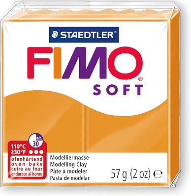 Пластика FIMO SOFT цв.№41 апельсин, брикет 57г по  от Staedtler