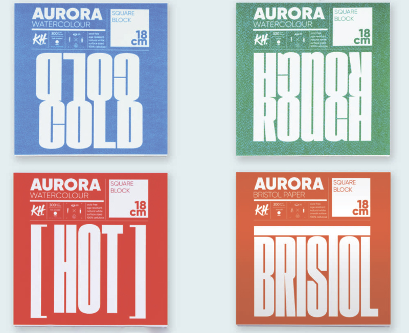 Альбомы для акварели AURORA RAW; в ассортименте по 999.00 руб от AURORA