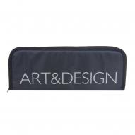 Пенал для кистей ART&DESIGN 380x140х30мм, синтетическая ткань, черный, пустой от Antan по 590.00 руб Пенал для кистей ART&DESIGN 380x140х30мм, синтетическая ткань, черный, пустой по 590.00 руб от Antan