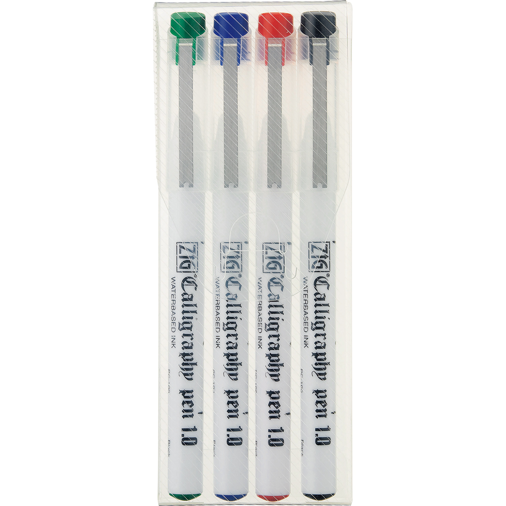 Набор маркеров для каллиграфии CALLIGRAPHY PEN 4шт. d:1.0 мм пластиковая уп-ка по 690.00 руб от ZIG Kuretake