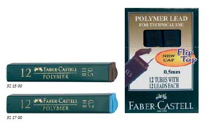 Наборы стержней для механического карандаша POLYMER 12шт. ; в ассортименте по 72.00 руб от Faber-Castell