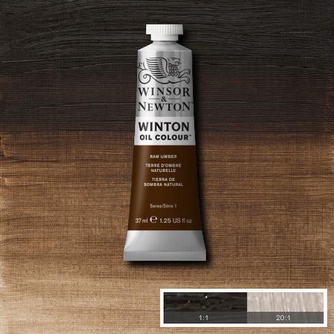 Краска масляная WINTON серия 1 цв.№554 умбра натуральная по 520.00 руб от Winsor&Newton