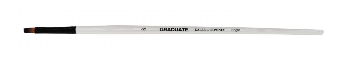 Кисть для масла и акрила синтетика плоская GRADUATE серия 160, №6, длинная ручка по 99.00 руб от Daler-rowney