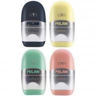 Точилка пластиковая с ластиком CAPSULE SILVER 1 отверстие контейнер, цвета ассорти от MILAN по 260.00 руб Точилка пластиковая с ластиком CAPSULE SILVER 1 отверстие контейнер, цвета ассорти по 260.00 руб от MILAN