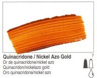 Краска акриловая GOLDEN Heavy body цв.№ 1301 квинакридон / Желтый никель (имитация) банка 473мл