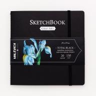 Скетчбук для графики GRAF'ART TOTAL BLACK 150г/кв.м 190х190мм 20л. сшивка