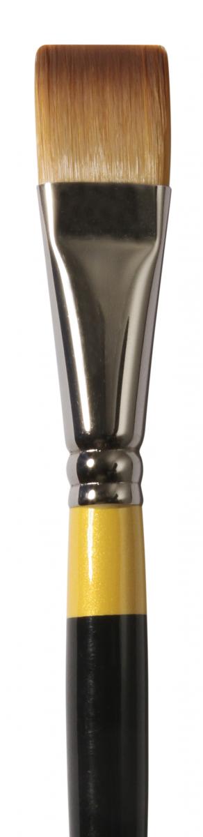 Кисть для акрила синтетика укороченная плоская SYSTEM 3 серия 055, №3/4, короткая ручка по 299.00 руб от Daler-rowney
