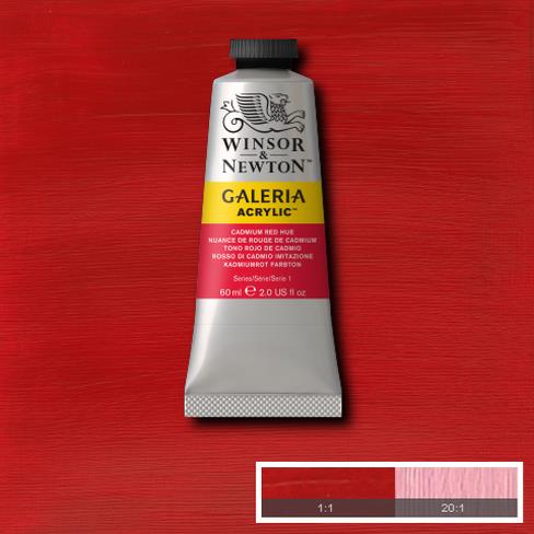 Краска акриловая GALERIA серия 1 цв.№095 кадмий красный туба 60мл по 505.00 руб от Winsor&Newton