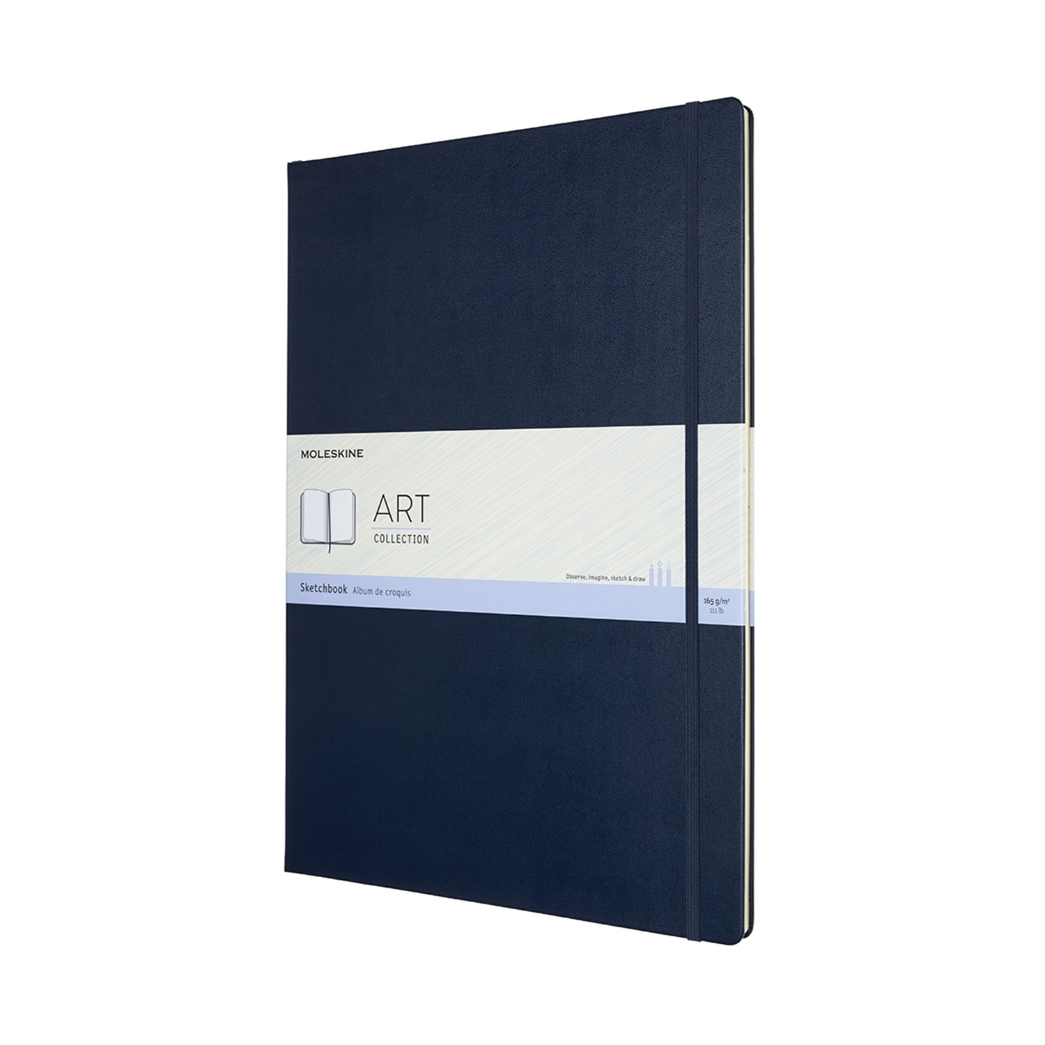 Скетчбук для рисования ART SKETCHBOOK 120г/кв.м (А3) 297х420мм 52л. синий сапфир по 3 865.00 руб от Moleskine