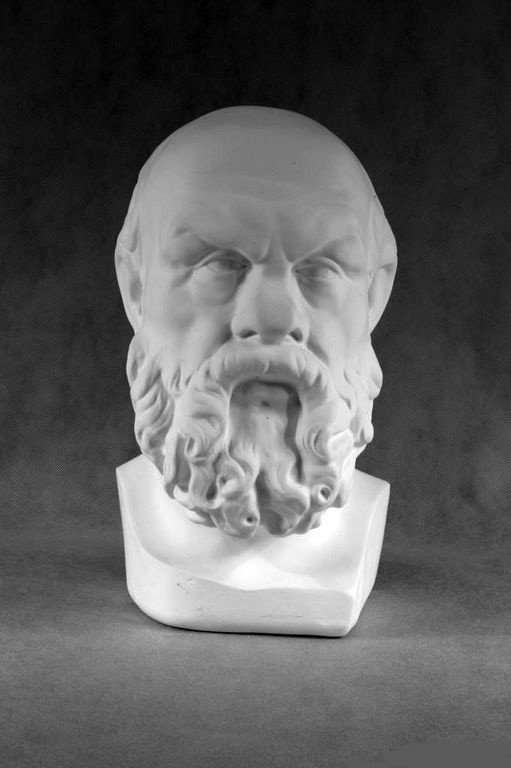 Гипсовая фигура голова Сократа, 20х20х35см по 1 760.00 руб от Мастерская Экорше