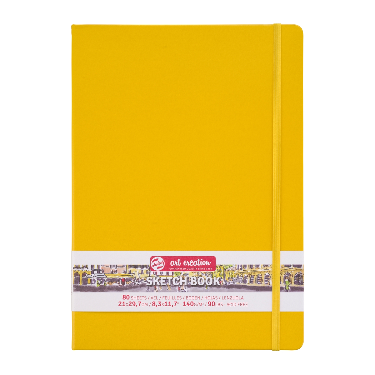 Скетчбук для рисования ARTCREATION 140г/кв.м 210х300мм 80л. желтый по 1 400.00 руб от Royal Talens