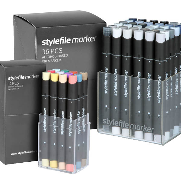 Наборы маркеров STYLEFILE на спиртовой основе два пера; в ассортименте по 2 793.00 руб от Stylefile