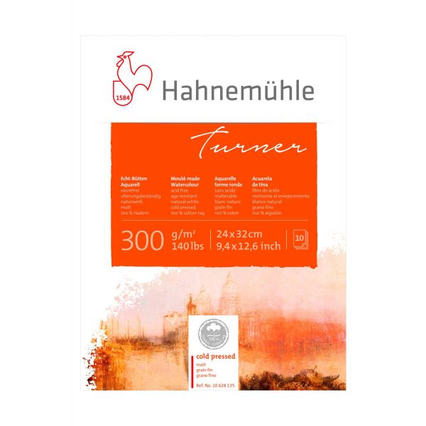 Альбом для акварели WILLIAM TURNER 300г/м.кв 240х320мм 10л. склейка мелкое зерно по 2 064.00 руб от Hahnemuhle