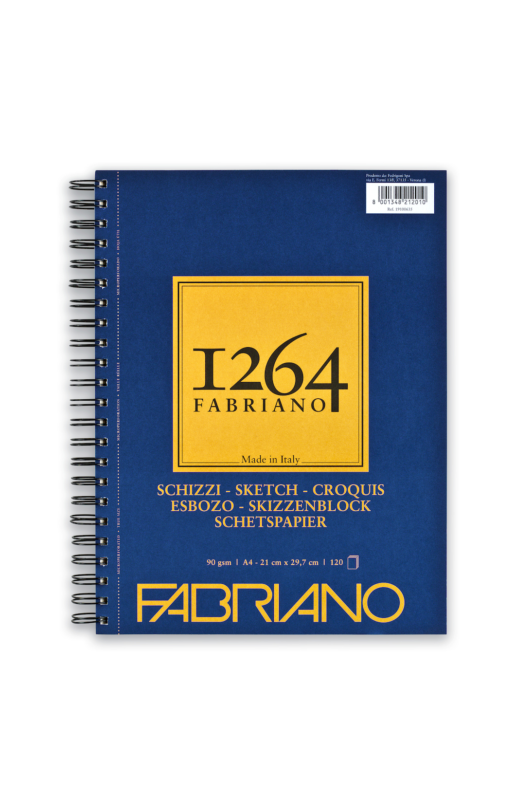 Альбом для графики 1264 SKETCH 90г/кв.м (А4) 210х297мм 120л. на спирали (по длинной стороне) по 797.00 руб от Fabriano