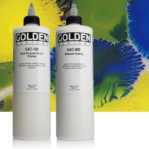 Медиум для акрила GAC 900 для фиксации краски на ткани, флакон 473мл по 2 402.00 руб от Golden