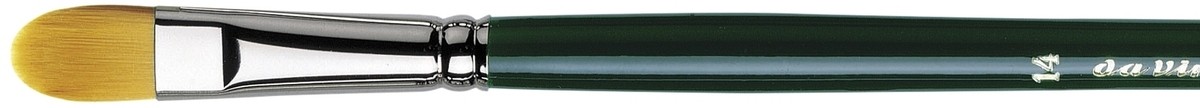 Кисть для масла синтетика плоская овальная NOVA-1875 №14 ручка длинная по 999.00 руб от Da Vinci