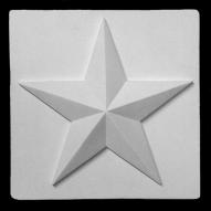 Гипсовая фигура розетка звезда, 30х30х6см по 780.00 руб от Мастерская Экорше