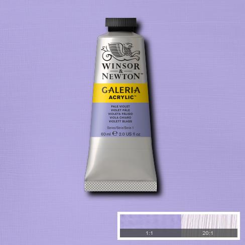 Краска акриловая GALERIA серия 1 цв.№444 фиолетовый бледный туба 60мл по 505.00 руб от Winsor&Newton