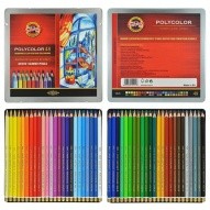 Набор цветных карандашей POLYCOLOR 48цв. в металлической упаковке