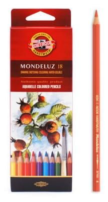 Набор акварельных карандашей MONDELUZ 18цв. в картонной упаковке по 658.00 руб от Koh-i-Noor