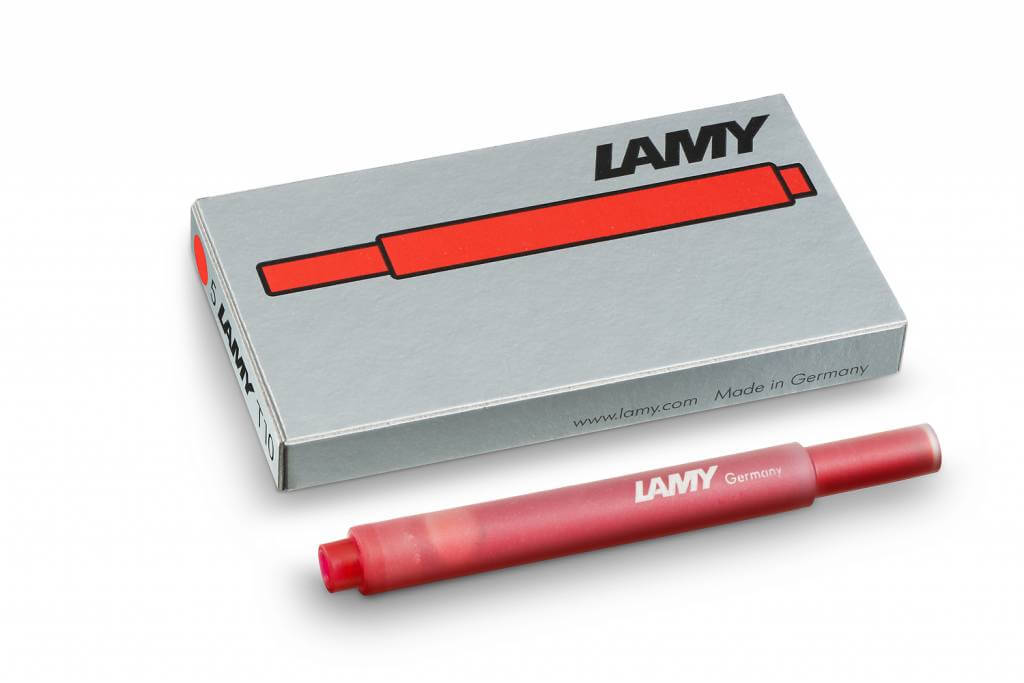 Картриджи для ручек LAMY T10 красные 5шт по 250.00 руб от LAMY