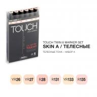 Набор маркеров TOUCH TWIN 6шт. телесные тона по 1 986.00 руб от Touch ShinHan