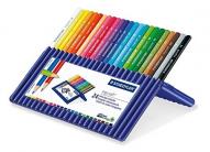 Набор цветных карандашей ERGOSOFT 24цв., пенал-подставка