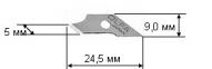 Набор лезвий для ножей CMP-1, CMP-1/DX; 15шт, 24,5х9/5мм, сталь по 396.00 руб от Olfa