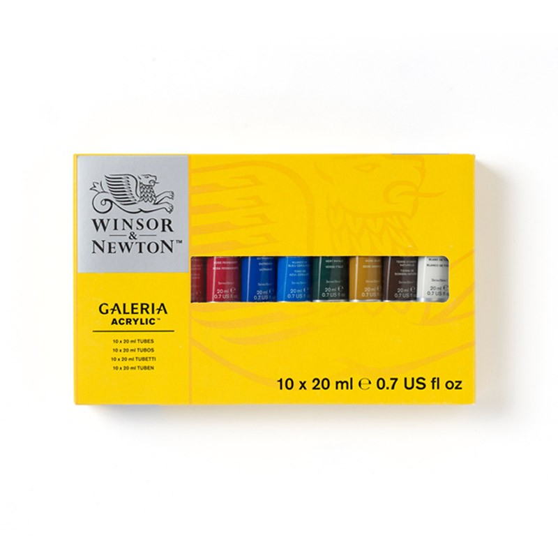 Набор красок акриловых GALERIA 10цв. по 20мл в картонной упаковке по 2 680.00 руб от Winsor&Newton