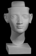 Гипсовая фигура голова Нефертити, 17х17х30см по 1 080.00 руб от Мастерская Экорше