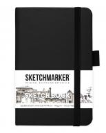 Скетчбук для графики SKETCHMARKER 140г/кв.м 90х140мм 80л. черный