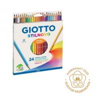 Набор цветных карандашей GIOTTO STILNOVO шестигранные d:3.3мм 24цв., картонная уп-ка по 1 438.00 руб от GIOTTO