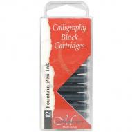 Картриджи для ручек CALLIGRAPHY BLACK черные 12шт по 524.00 руб от Manuscript pen company