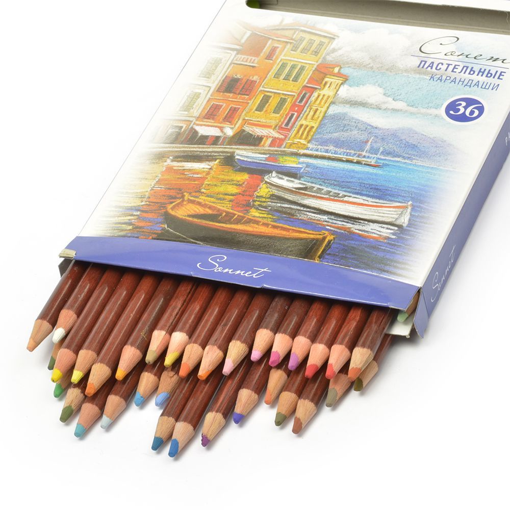 Пачка бумаги дороже набора карандашей на 36. Сонет пастельные карандаши 36. Пастельные карандаши Сонет 36 цветов. Карандаши Сонет Акварельные 36. Набор пастельных карандашей "Сонет", 36 цветов.