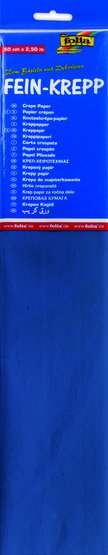 Бумага креп цветная FOLIA 32г/кв.м 500х2500мм синий по 49.00 руб от Folia Bringmann