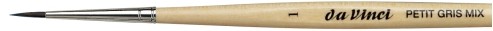 Кисть для акварели mix круглая PETIT GRIS MIX-5590 №01 ручка короткая по 499.00 руб от Da Vinci