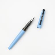 Ручка перьевая EF 0,4мм конвертер голубой