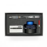 Набор ручка перьевая VISTA F прозрачная + черный картридж, синие чернила, конвертер картонная уп-ка по 5 150.00 руб от LAMY