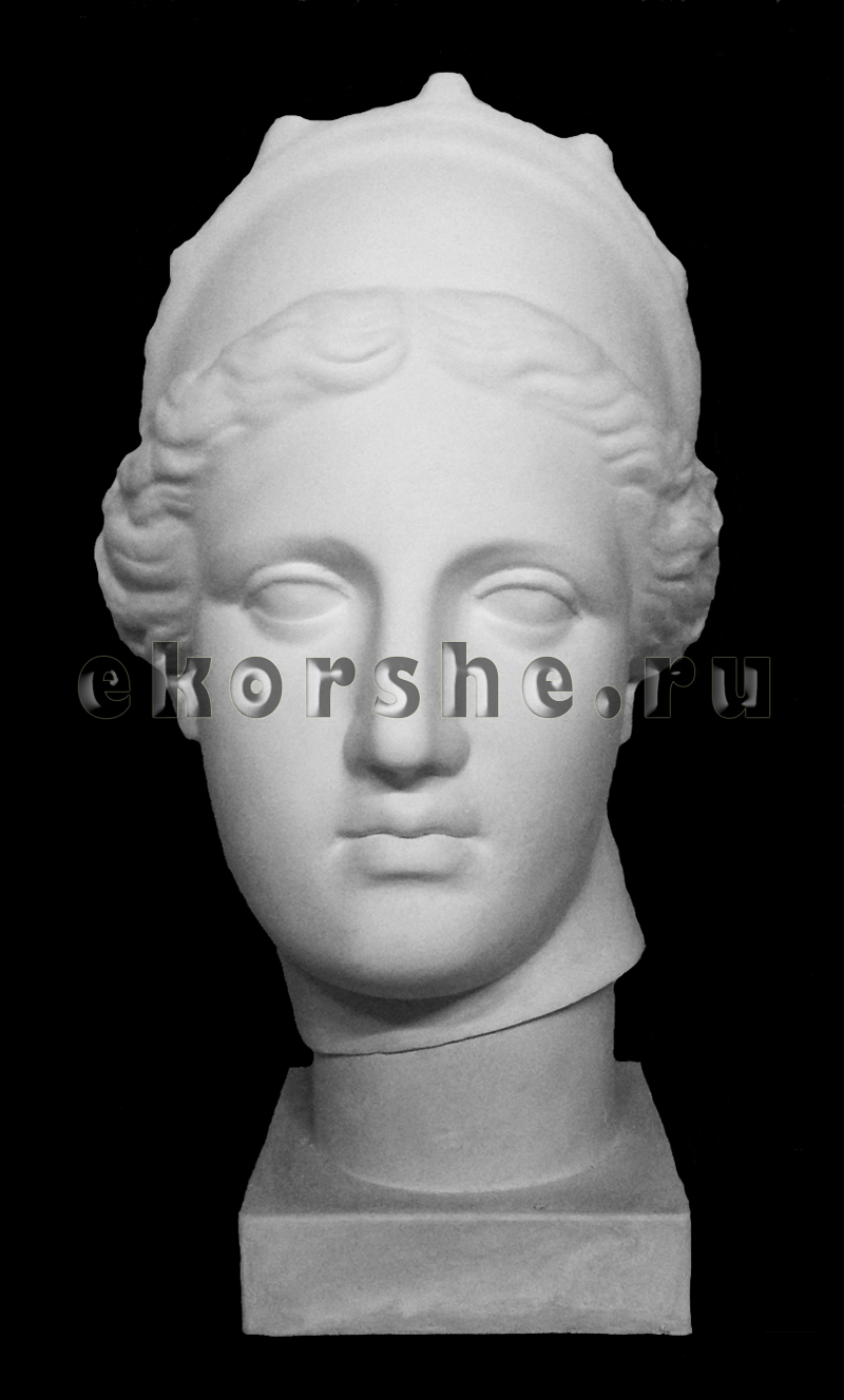Голова Венера Капуа (с кокошником) 20,5x29x40см, гипс скульптурный по 1 760.00 руб от Мастерская Экорше